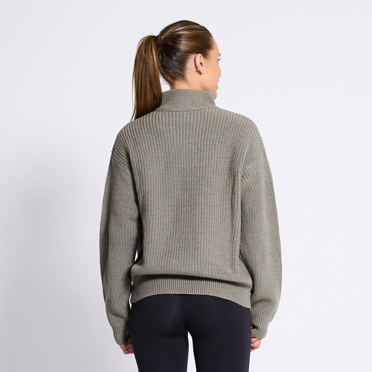 Wool sweater "Piteå Collar" Calm Army